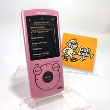 Sony NW-S764 Walkman MP3 Digital Media Player 8GB Pink Used japan ENGLISH menu