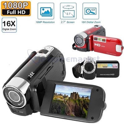 1080P HD Camcorder Digital Video Camera TFT LCD 24MP 16X Zoom DV AV Night Vision