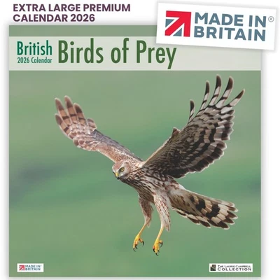 ALLTRADE Calendar 2026 Birds Of Prey UK Holidays MADE IN BRITAIN® Great Gift Idea
