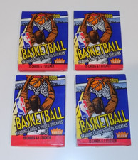 Lot of (4) 1989-90 Fleer Basketball Wax Packs...