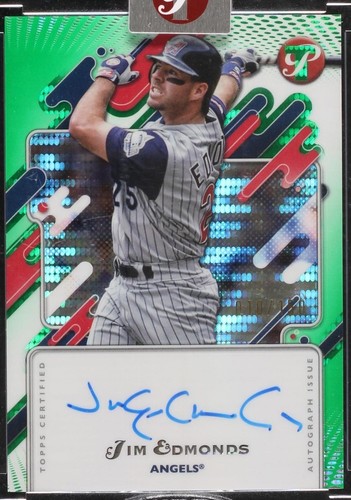 Jim Edmonds 2025 Topps Archives Cyber Stats Autograph #95CA-JE 