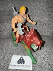 Masters of the Universe He-Man + Battlecat Mattel 1981 Vintage