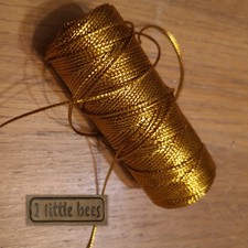 1.5mm Lurex Metallic Cord  Braided Thread String Strap Gift Box Decor UK