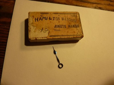 AMERICAN--18-SIZE--HAMILTON-POCKETWATCH - BLUED- HOUR---HAND