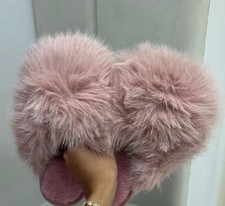 Slippers Fluffy faux fur in pink new by No Doubt shoes