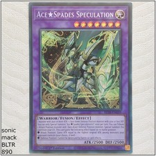 Ace Spades Speculation - BLTR-EN039 -Secret Rare 1st Edition Yugioh