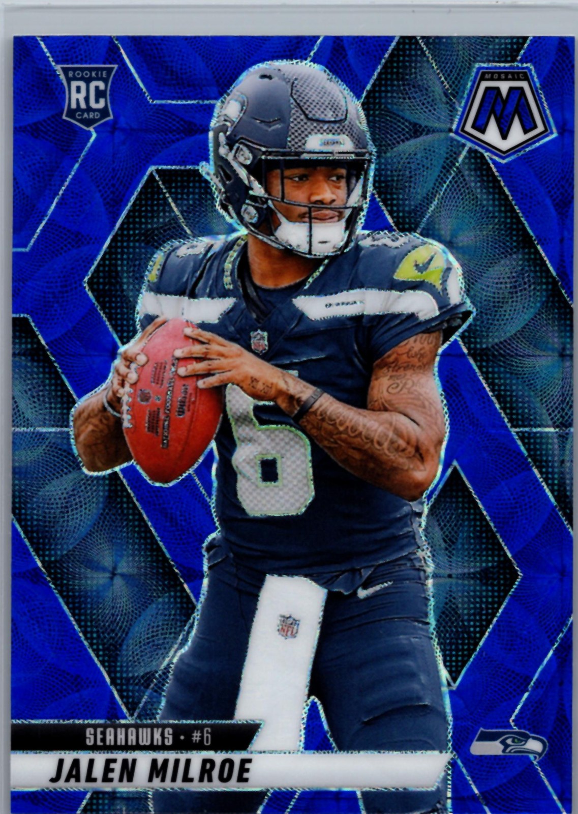 2025 Panini Mosaic #322 Jalen Milroe Blue Scope
