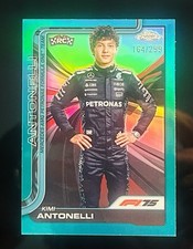 Kimi Antonelli Rookie /299 2025 Topps Chrome F1 Teal Refractor Portrait #8 RC