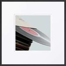 12.5X12.5 Record Frame, High Edge PVC Vinyl Frame for 12 in & 7 in Albums with 2