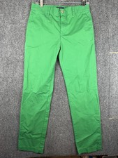 Polo Ralph Lauren Chino Pants Youth 18 30x31 Green Straight Leg Flat Front