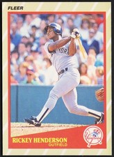 1989 Fleer Limited Edition Baseball Superstars - Rickey Henderson #22 HOF