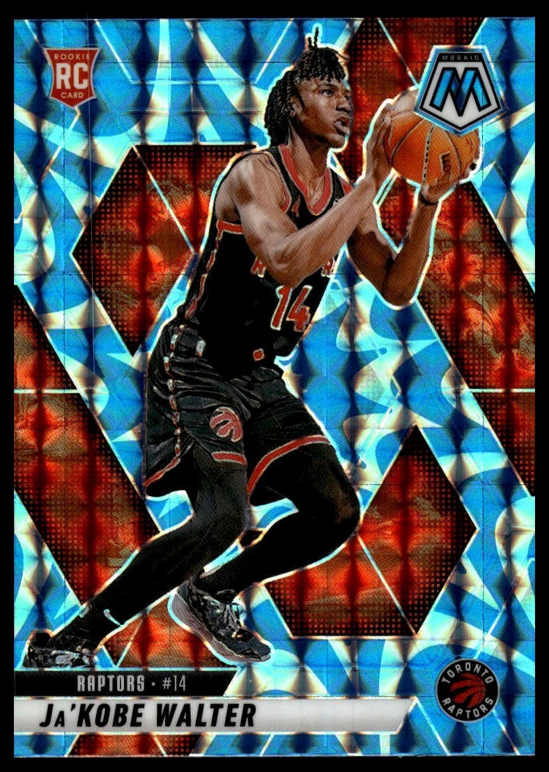 2024-25 Panini Mosaic #234 Ja’Kobe Walter Reactive Blue Mosaic RC RC