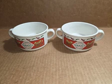 Bowls Soup 2 Handle Tabasco Brand Ceramic  Set of 2