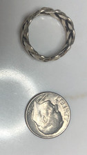 Sterling Silver Braid Ring sizes 5