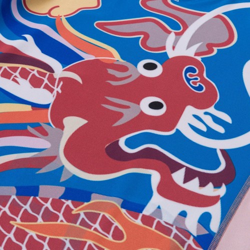 Albino and Preto Year of the Dragon Rash Guard SS Short Bjj No Gi Uniform Kimono - Picture 7 of 10