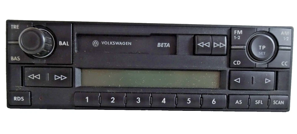 VW Original Radio beta CD mit Anleitung & Code 1J0035152E blaue Beleuchtung - Bild 4 von 4