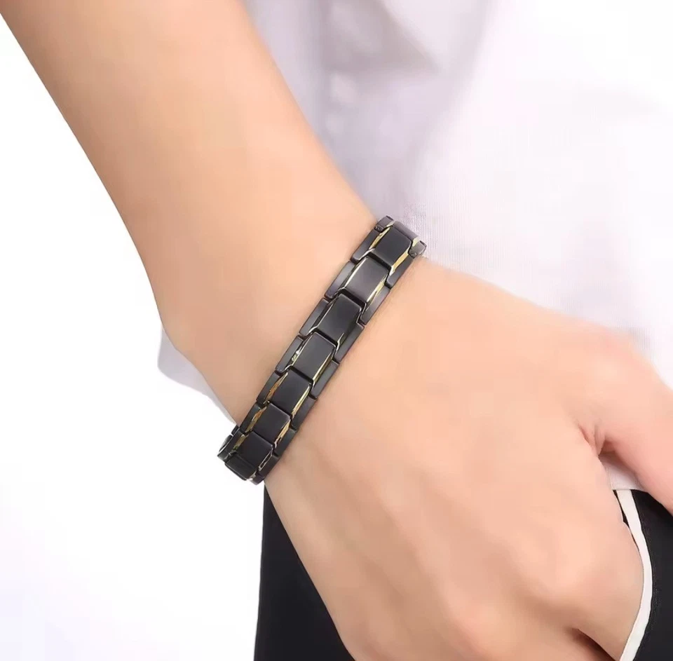 Pulsera magnética de cobre terapia de curación energética alivio del dolor artritis hombres mujeres Foto 2 de 4