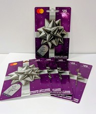 New Sealed 25 Mastercard Gift Cards Lot of 6 Total Face Value 150