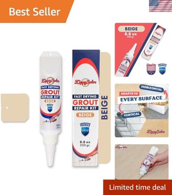 Tile Grout Repair Kit Restores Tile Joints Waterproof Fast Dry Beige