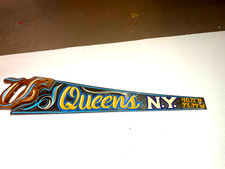 QUEENS NY Hand Painted Hand Saw Pinstriped Hand Crafted Original GIFT