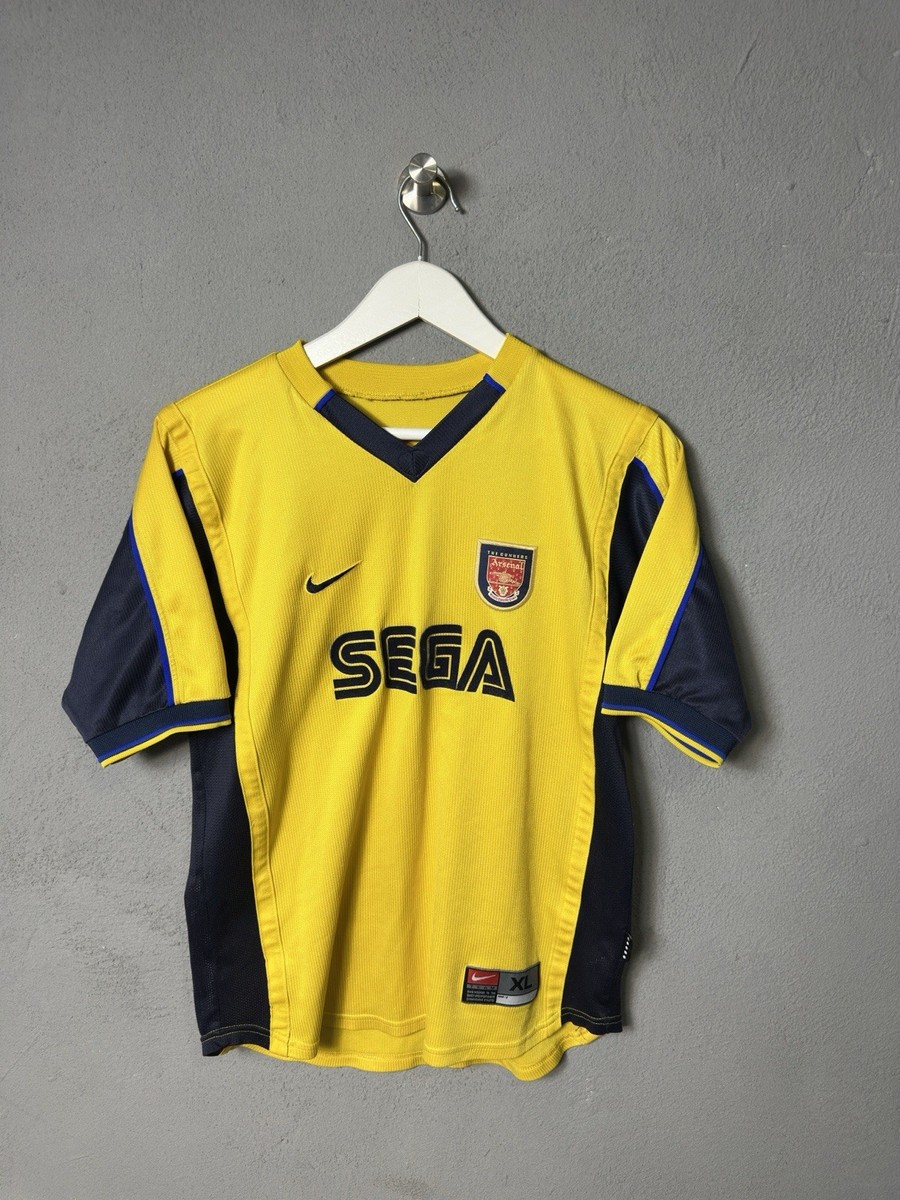 Arsenal 1999-01 Nike Sega Vintage Away Football Soccer Jersey