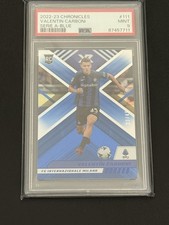 Valentin Carboni 2022-23 Panini Chronicles XR Serie A /49 Blue RC Rookie PSA 9