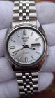 Vintage Seiko 5 7019-3101 Automatic men wristwatch silver dial made in Japan