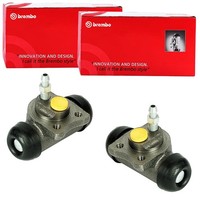 2X Brembo Radbremszylinder 19,05Mm Passend FüR Chevrolet Aveo Spark Daewoo