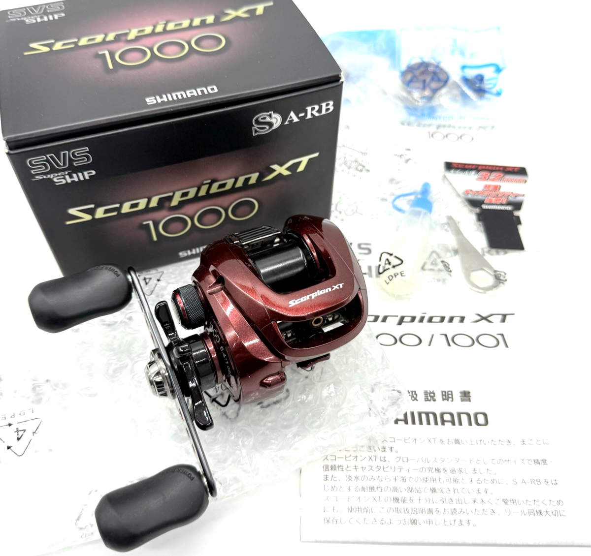 Shimano Scorpion XT 1000 Right Bait Casting Reel with Box From