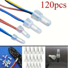 120pcs Closed End Crimp Wire Connectors 22-16, 16-14, 12-10 AWG Terminals