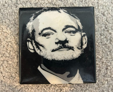 Bill Murray handmade cork/ceramic coffee coaster 4.25