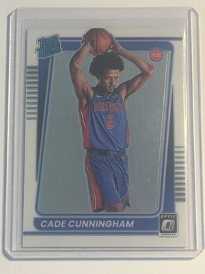 2021-2022 Panini Donruss Optic Cade Cunningham Rated Rookie White Base Card #161