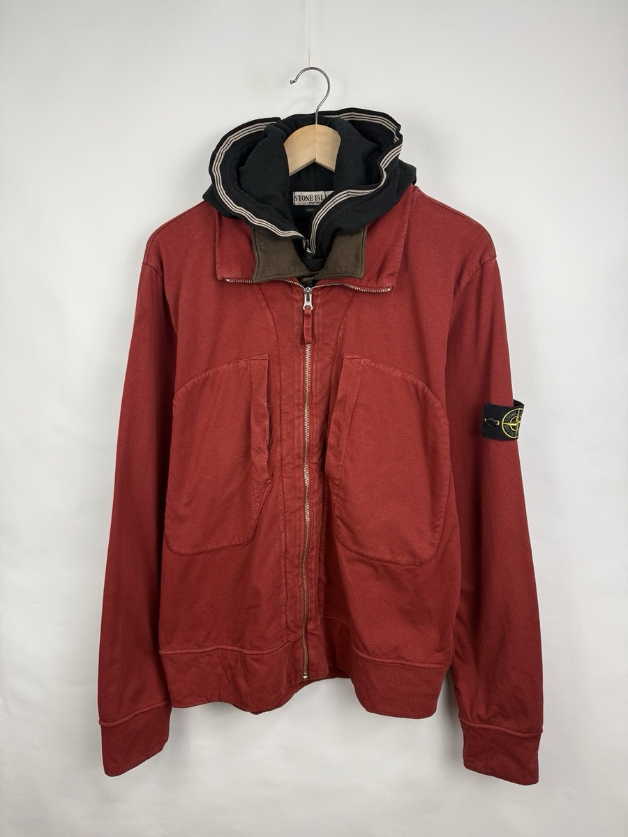 🇮🇹 Vintage 90s Stone Island Archive Layered Hooded Jacket Size