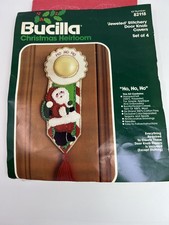 Bucilla Christmas Heirloom Santa "Ho, Ho, Ho" Door Knob Covers Kit 82118