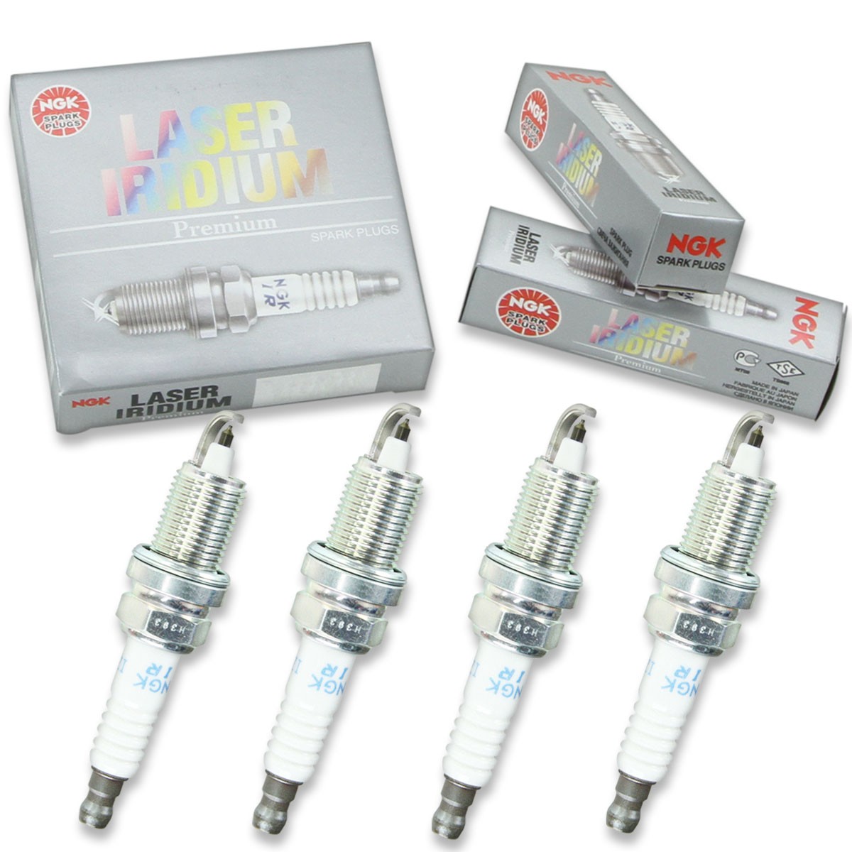 4pcs 2007 Evinrude E200DPXSUR NGK Laser Iridium Spark Plugs 200 HP Kit Set lp