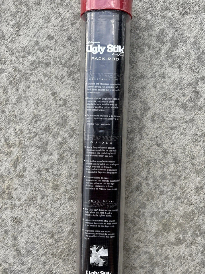 Shakespeare Ugly Stik Pack Rod GX2 6' 6" Medium 4-Pc Spinning USSP664M 1286736 - Image 3 of 3