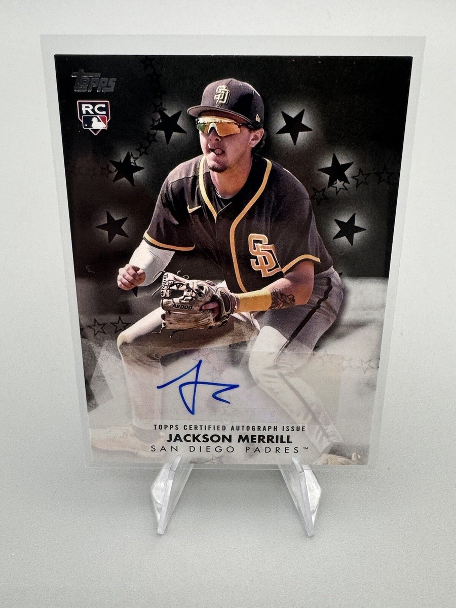 2024 Topps Series 2 Jackson Merrill RC Baseball Stars Auto Black 