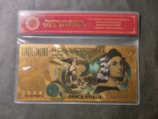 BANCONOTA DORATA DA 500000 LIRE DA COLLEZIONE - CON CERTIFICATO