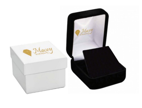 Macey Worldwide Jewelry 10K Yellow Gold Diamond Hoop Fine Earrings 1/5 CT - Picture 2 of 2