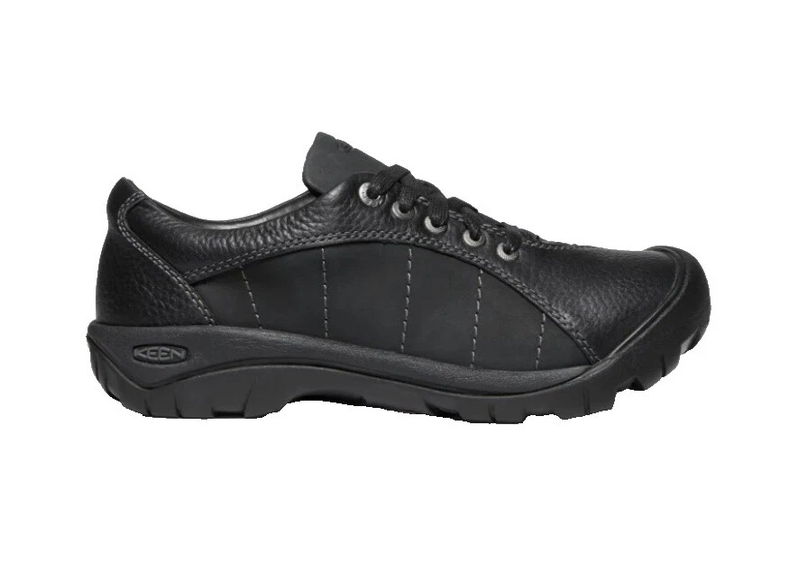 KEEN Leather Upper Black Comfort Shoes for Women