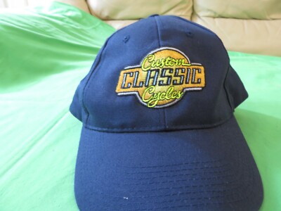 CUSTOM CLASSIC CYCLES - MOTORRAD BASEBALL KAPPE ERWACHSENENGRÖSSE Neu Made in USA