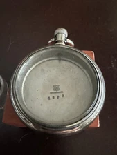 VINTAGE 18 SIZE WALTHAM POCKET WATCH CASE PENDANT & LEVER SET HORSE & JOCKEY