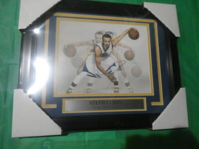 Photo Dédicacée Stephen Curry Warriors - Encadrée 8x10 - Certifiée JSA