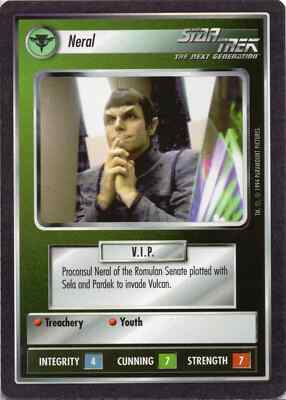 Star Trek CCG Neral Near-Mint/NM Uncommon   Premier Limited 1994