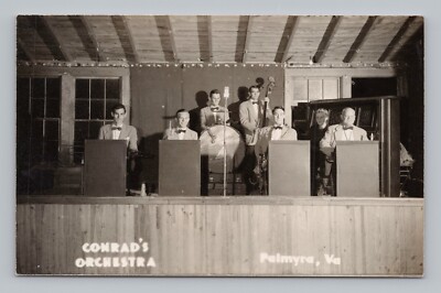 Postcard RPPC Conrad's Orchestra Palmyra Virginia EKC 1930-1950