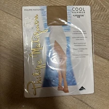 New Unopened Philippe Matignon Cool Summer 8 Den Tights Playa Nature Sz 3 -M