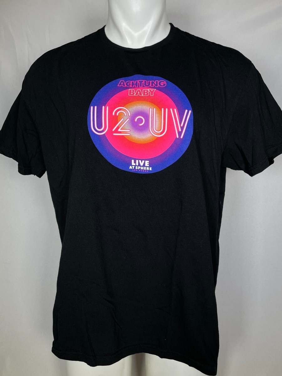 U2 Achtung Baby UV Sphere Las Vegas Concert Tour 4 Spheres T-Shirt
