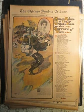 War Art History Newspaper 1905 QUEEN HELENE OF ITALY ON HORROR OF WAR 