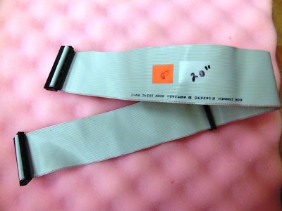 Generic Misc E162690 IDE Dual Device Ribbon CD Rom Cable 40 Pin, 2 Connector 20''