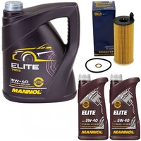 MotoröL Set Mannol Elite 5W40 API 7 Liter + ÖLfilter FüR BMW 7Er 730D X Drive